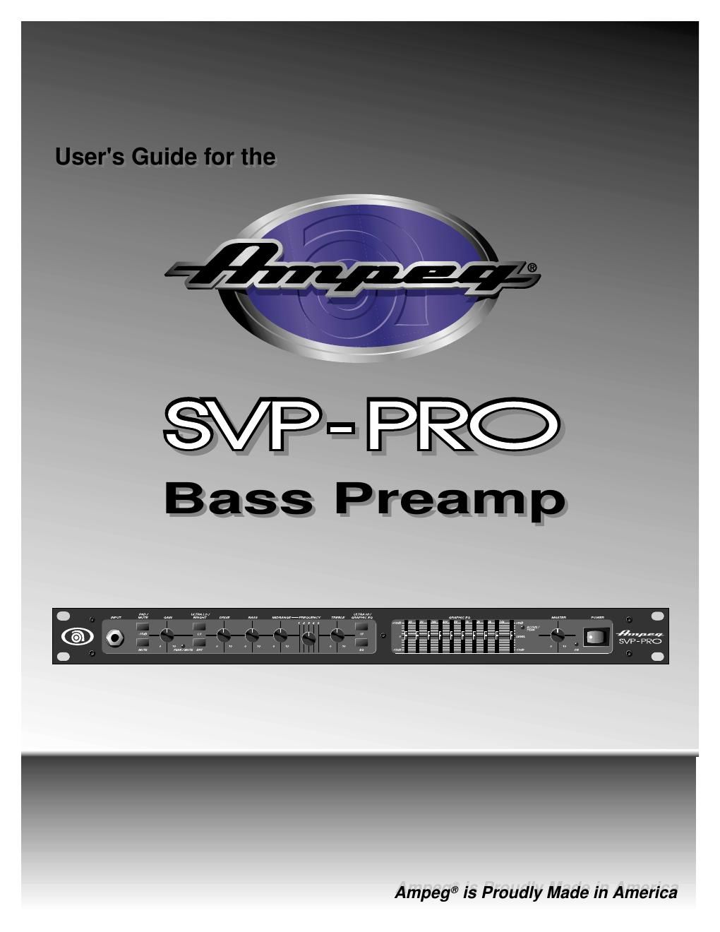 ampeg svp pro preamp users guide