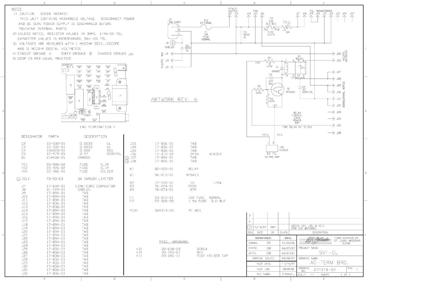 ampeg svt cl ac power schematic