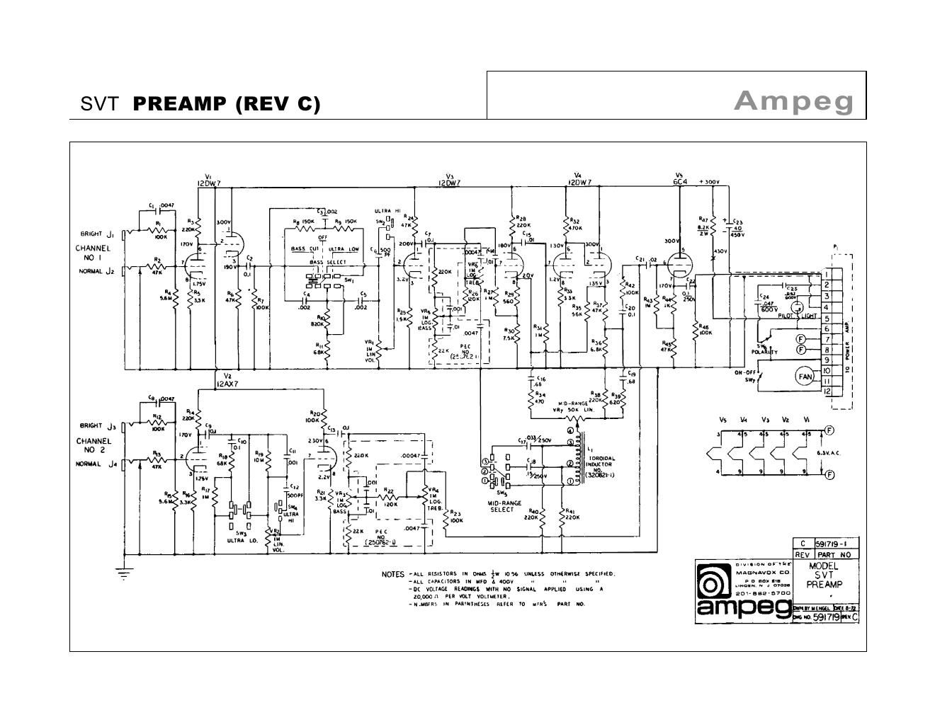 ampeg svt preamp rev c schematic