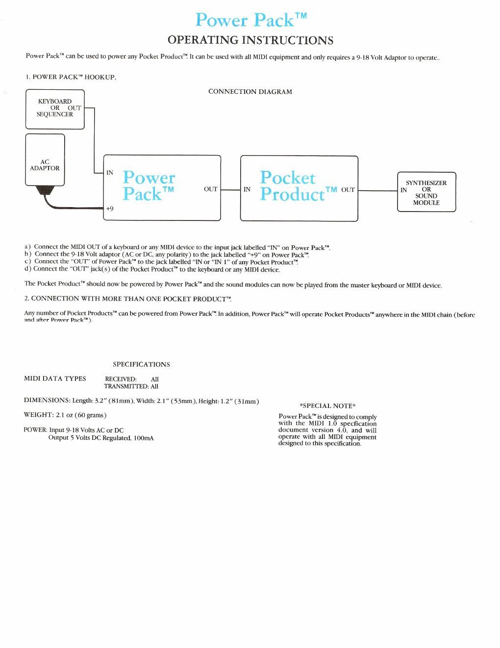 anatek power pack operating instructions