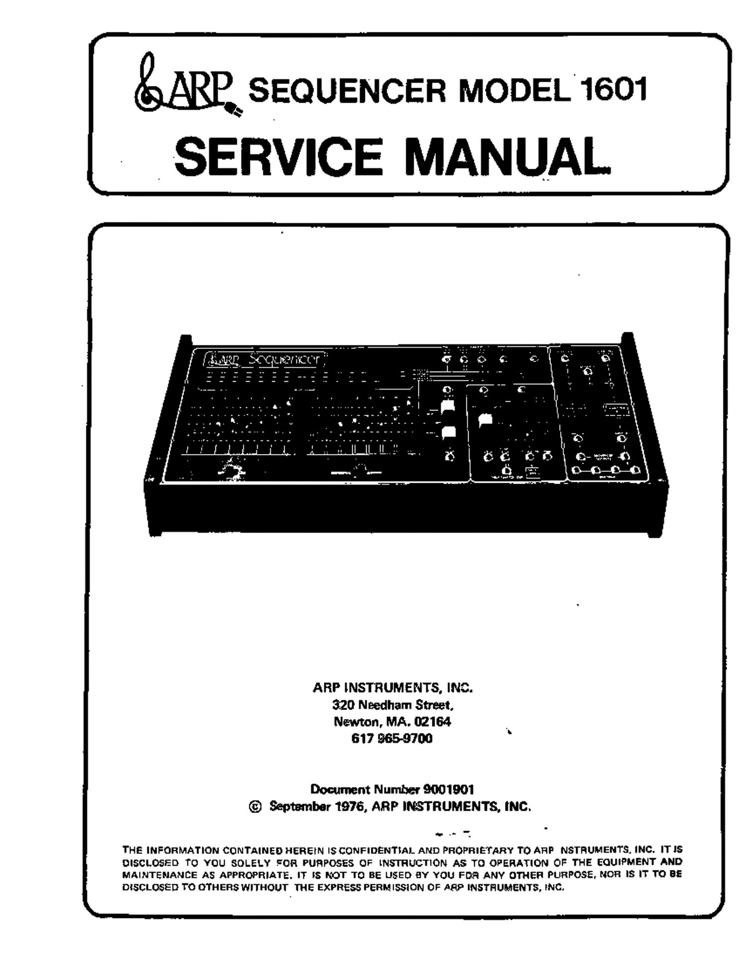 arp 1601 service manual