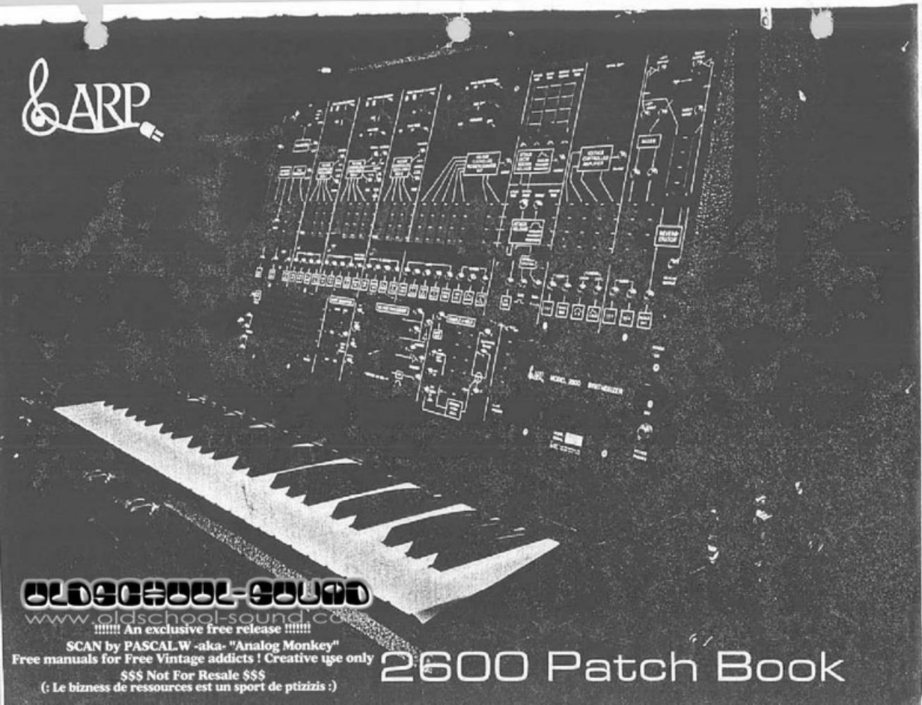 arp 2600 patch book