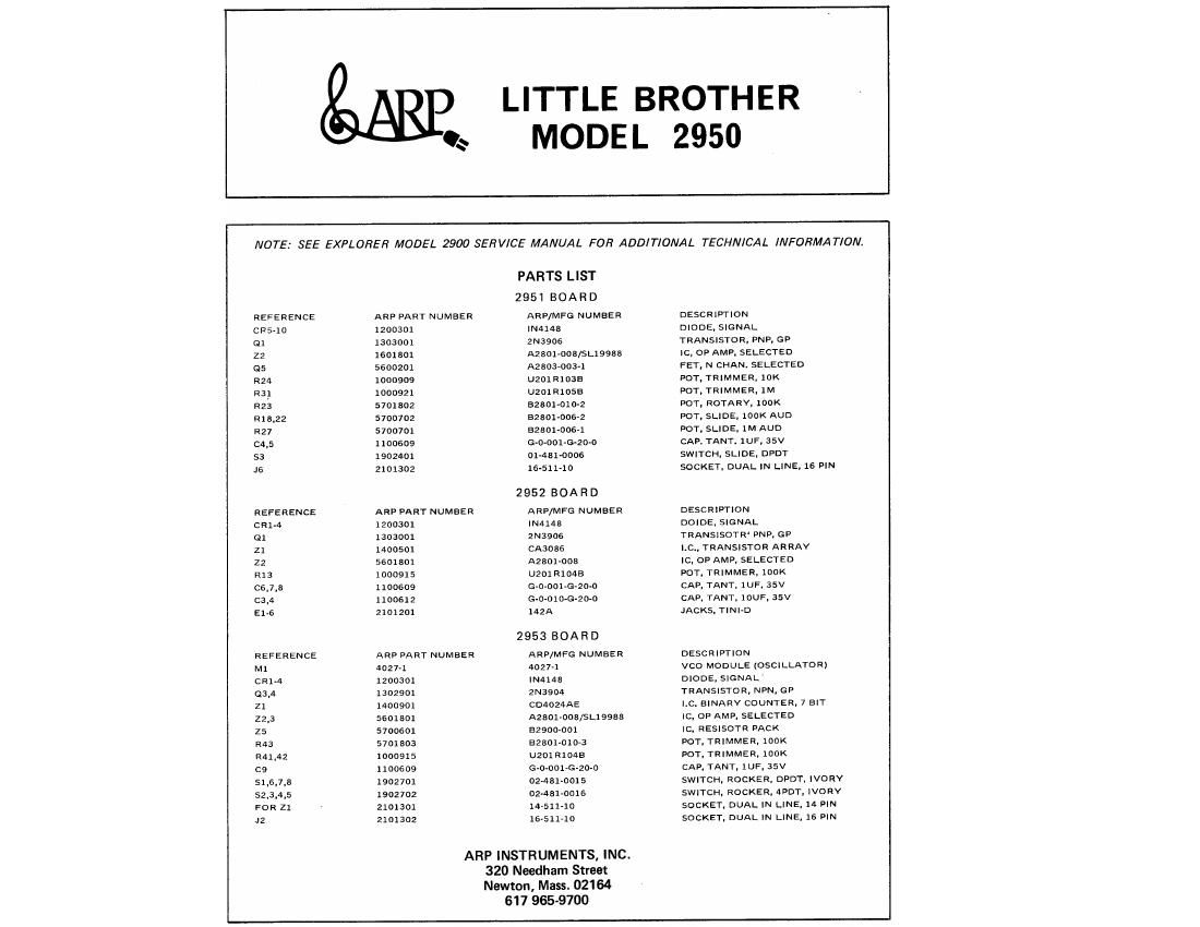 arp little brother schematics