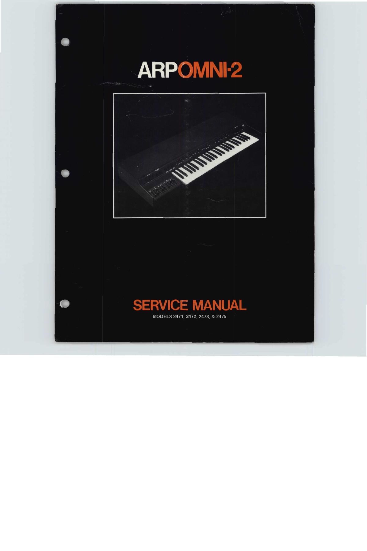 arp omni 2 service manual