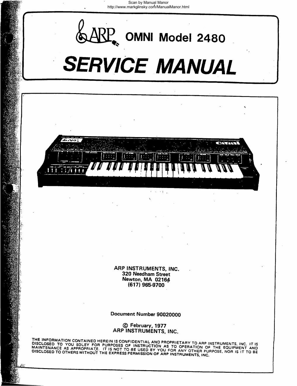 arp omni service manual