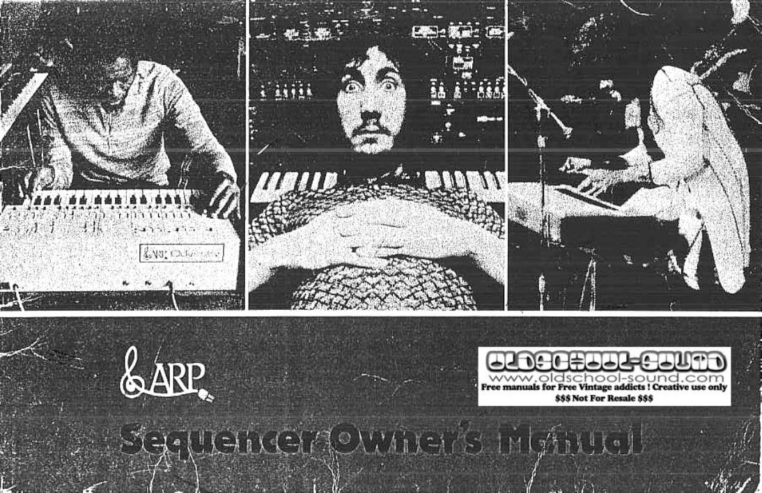 arp sequencer 1601 owners manual