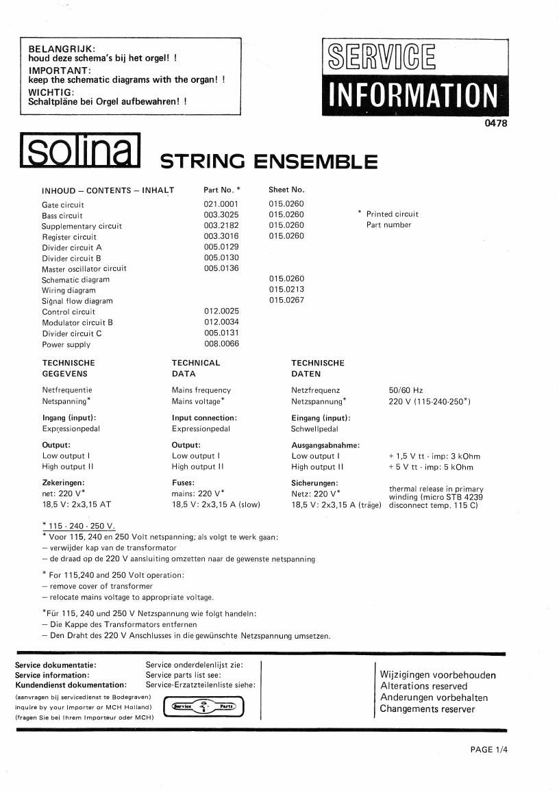 arp solina stringensemble schematics 0478 0677