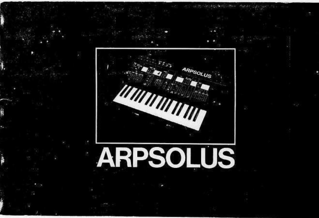 arp solus owner manual