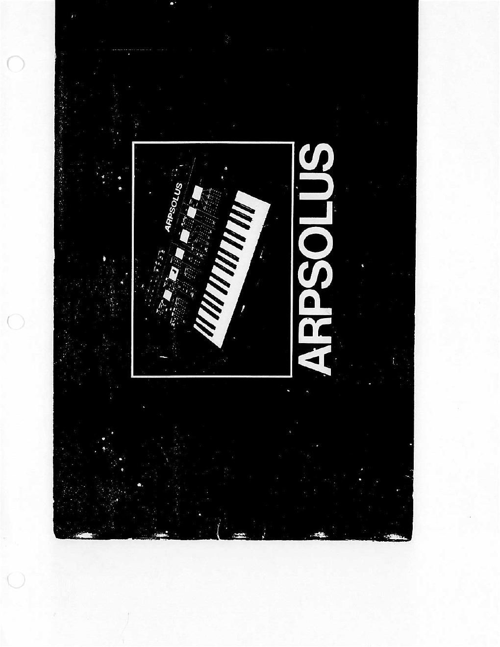 arp solus owners manual