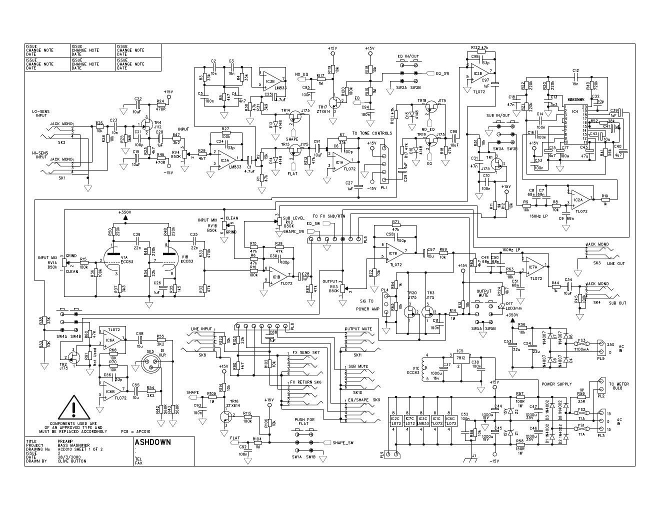 ashdown abm500 bass magnifier schematic