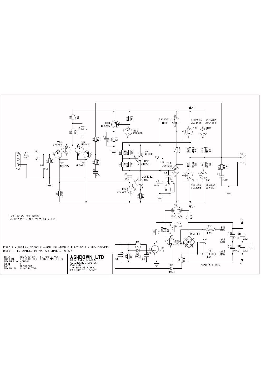 ashdown electric blue 150