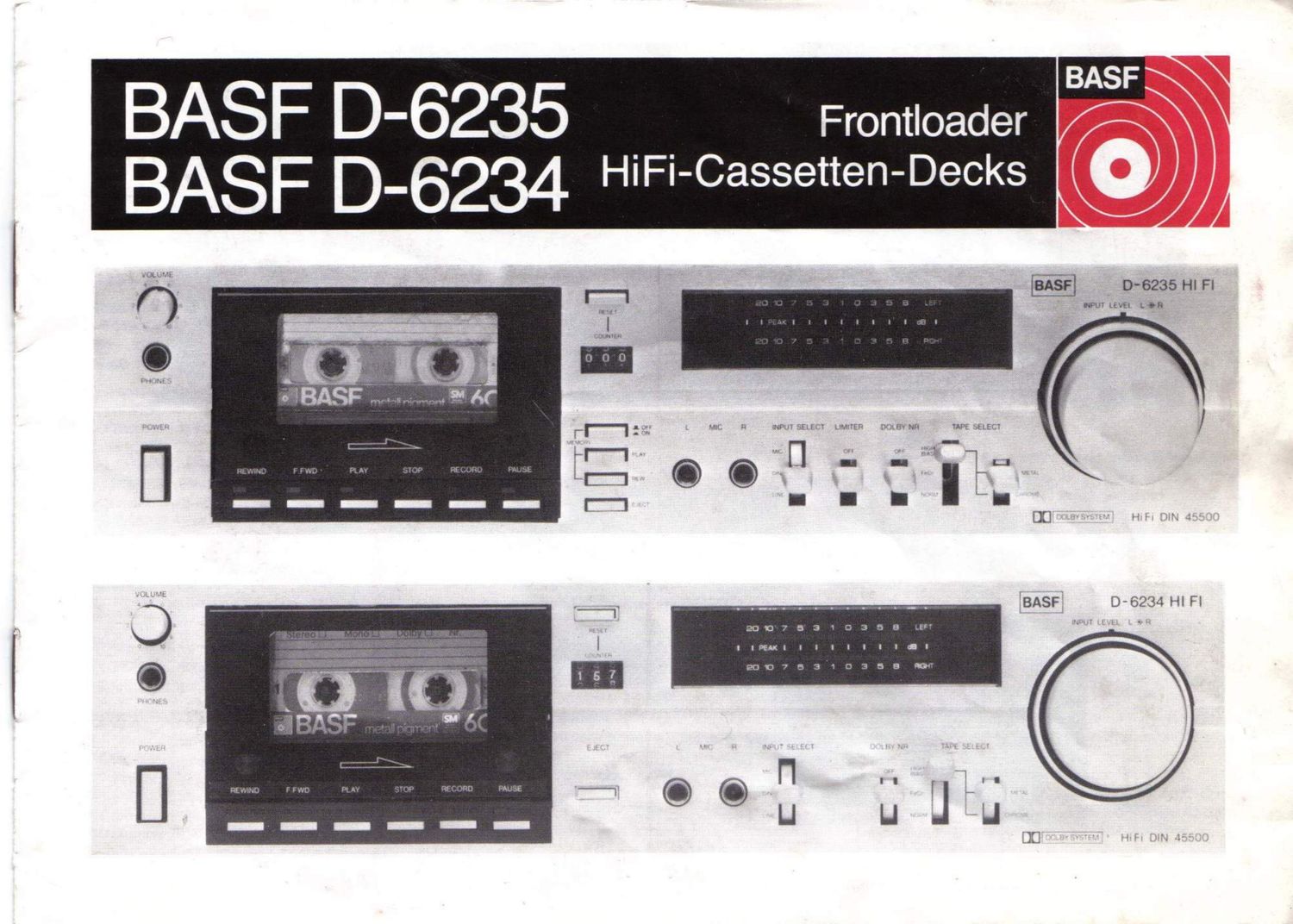 BASF D 6235 owners manual