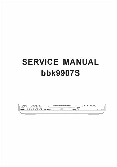 bbk 9907 s service manual