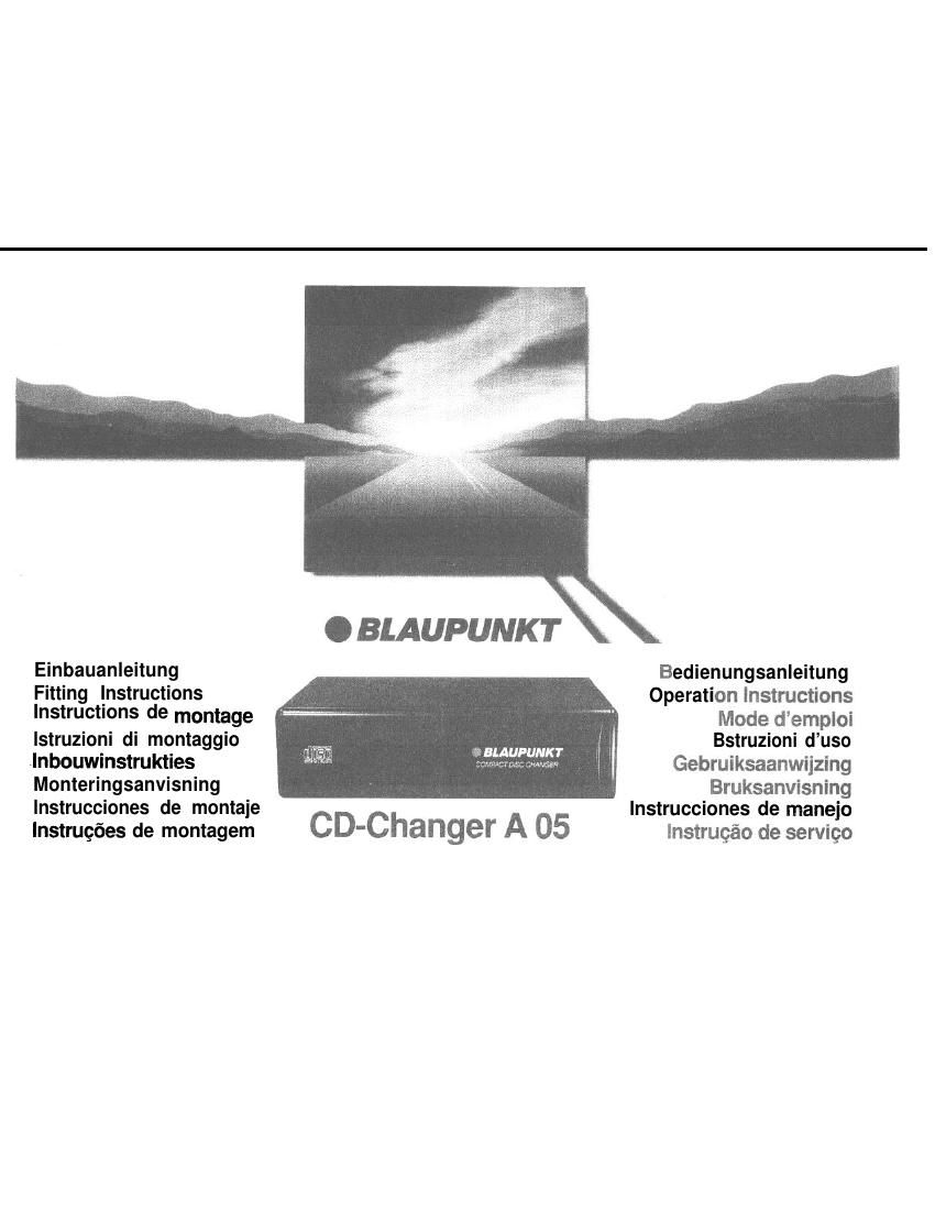 Blaupunkt A 05 Owners Manual