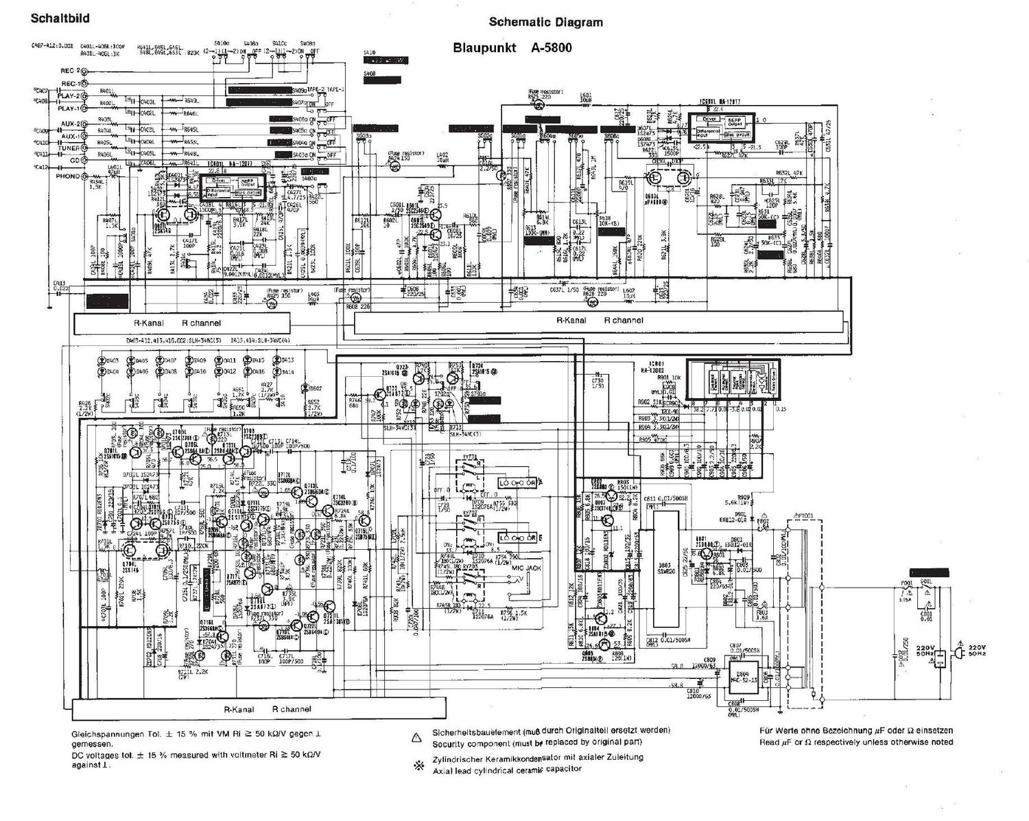 blaupunkt a 5800 schematics