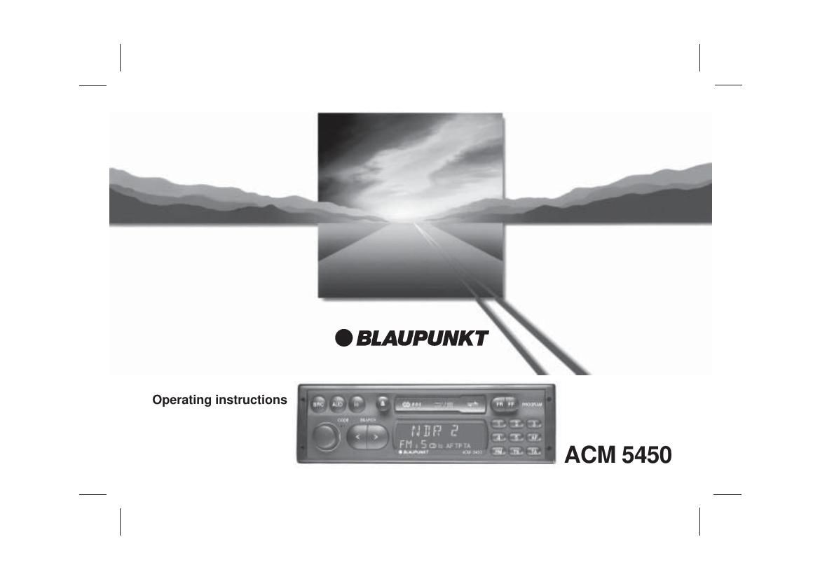 Blaupunkt ACM 5450 Owners Manual