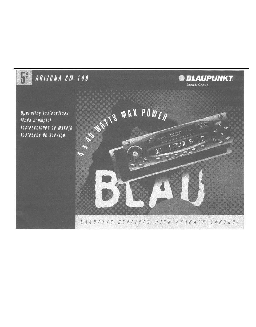 Blaupunkt Arizona CM 148 Owners Manual