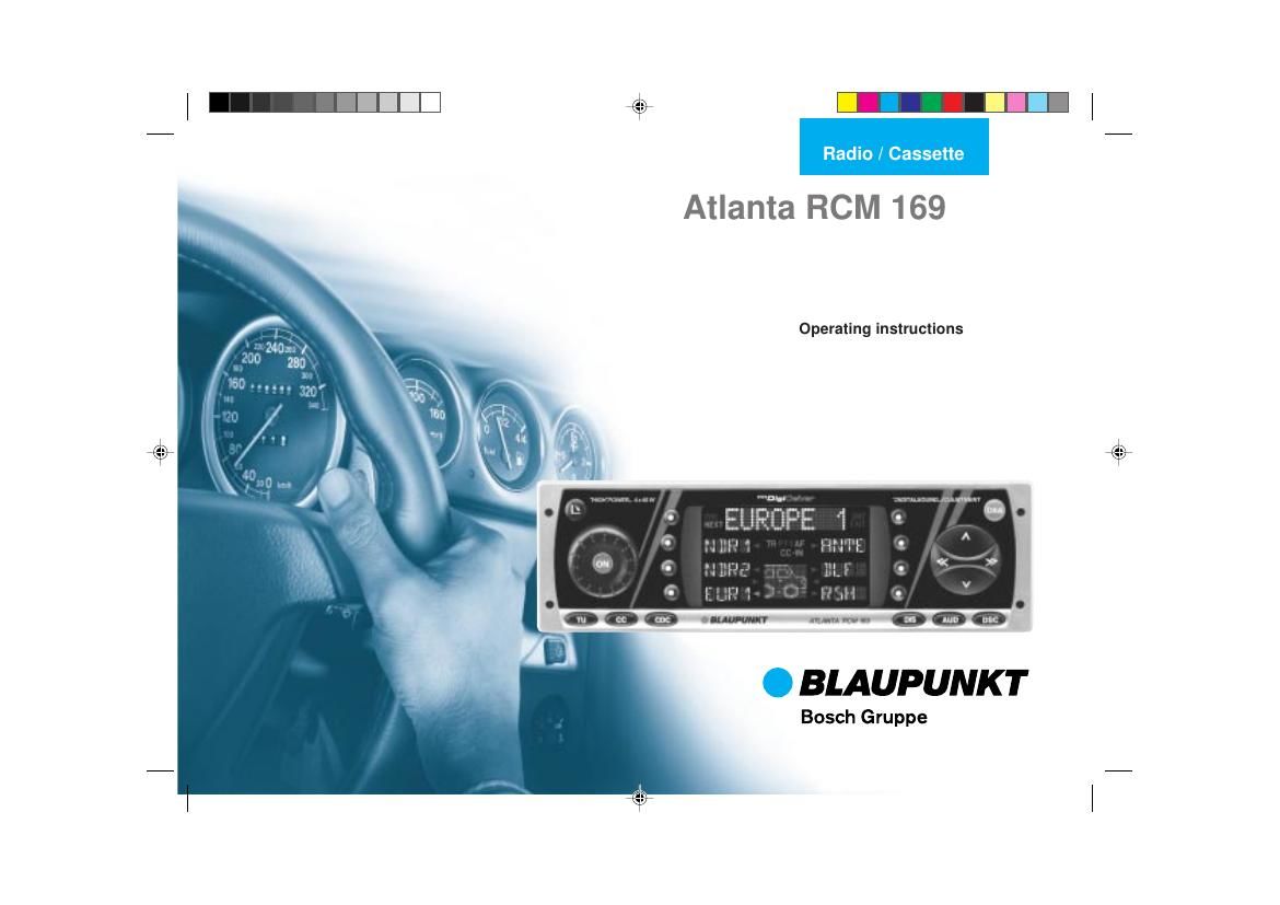 Blaupunkt Atlanta RCM 169 Owners Manual