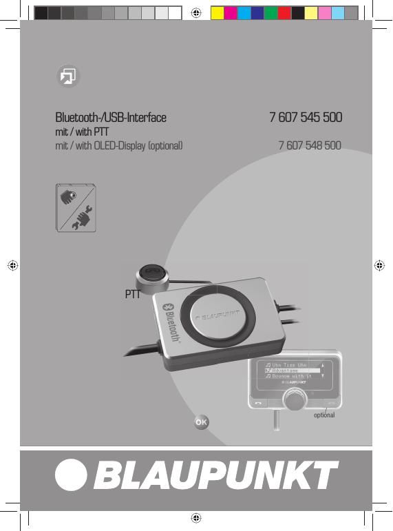 Blaupunkt Bluetooth USB Interface Owners Manual