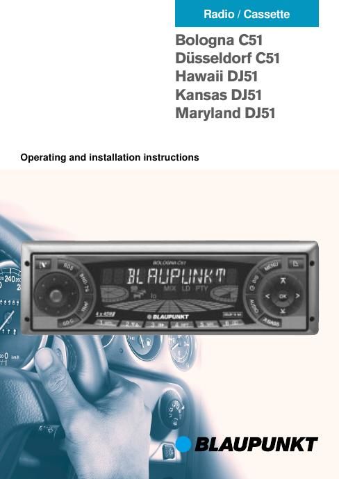 Blaupunkt Bologna C 51 Owners Manual