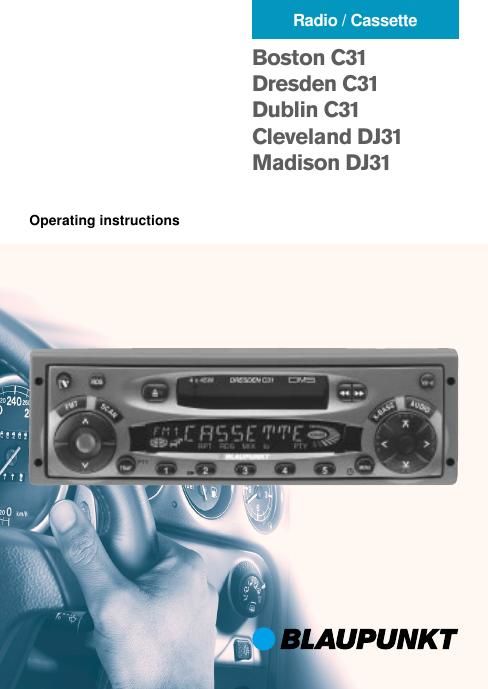 Blaupunkt Boston C 31 Owners Manual