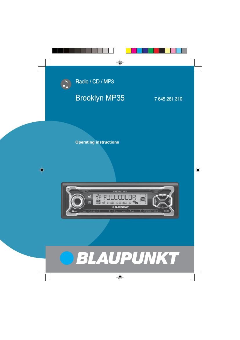 Blaupunkt Brooklyn MP 35 Owners Manual