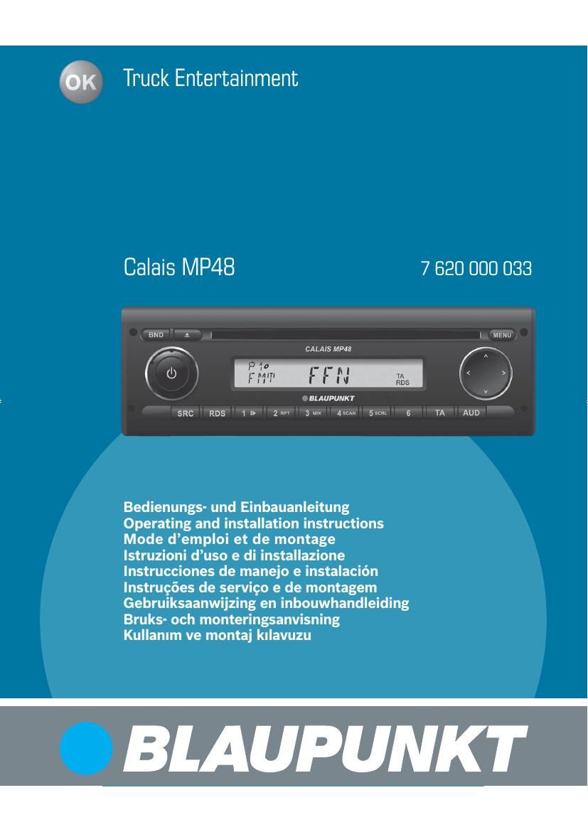 Blaupunkt Calais MP 48 Owners Manual