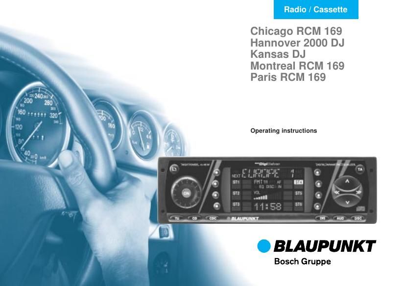 Blaupunkt Chicago RCM 169 Owners Manual