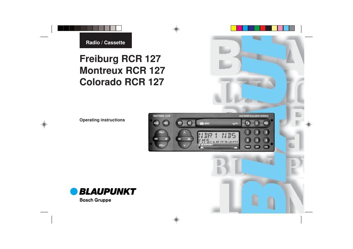 Blaupunkt Colorado RCR 127 Owners Manual
