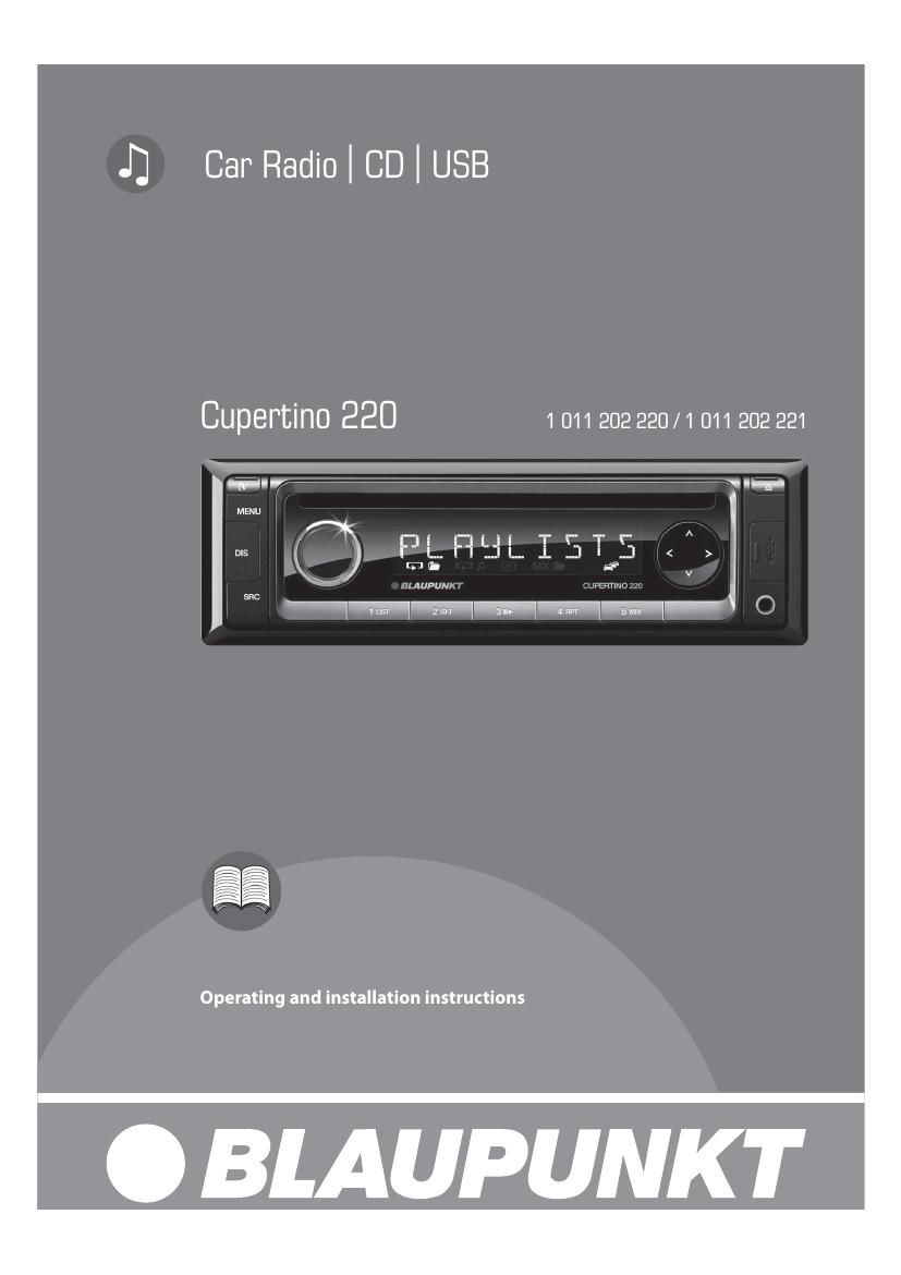 Blaupunkt Cupertino 220 Owners Manual