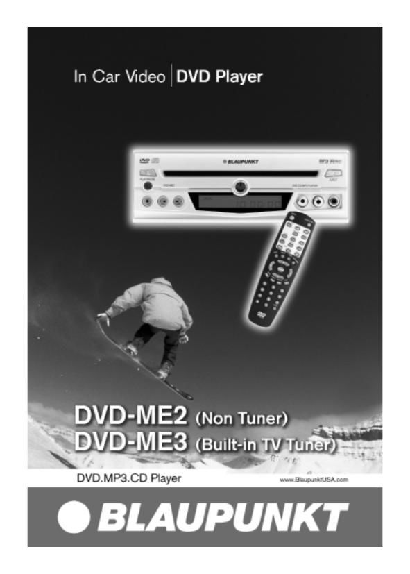 Blaupunkt DVD ME2 Owners Manual