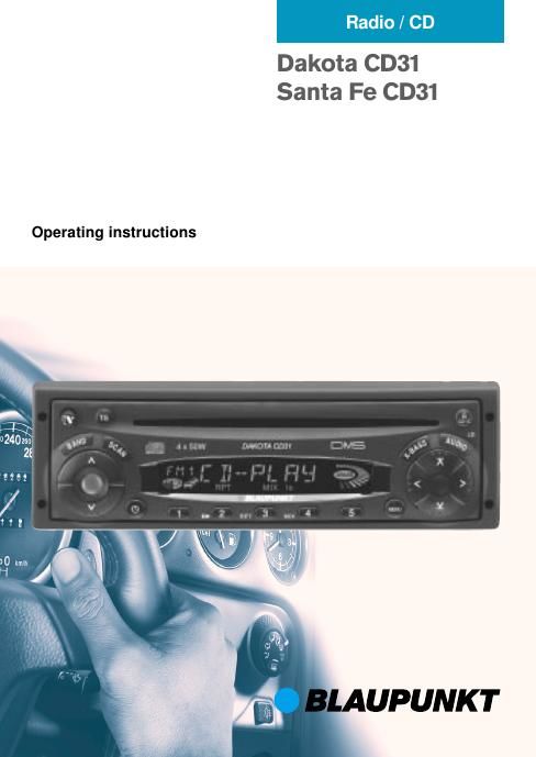 Blaupunkt Dakota CD 31 Owners Manual