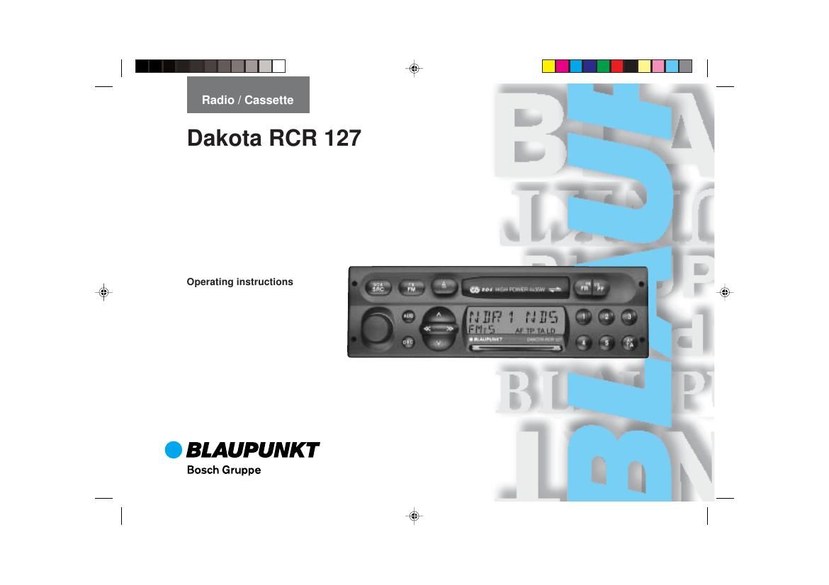 Blaupunkt Dakota RCR 127 Owners Manual