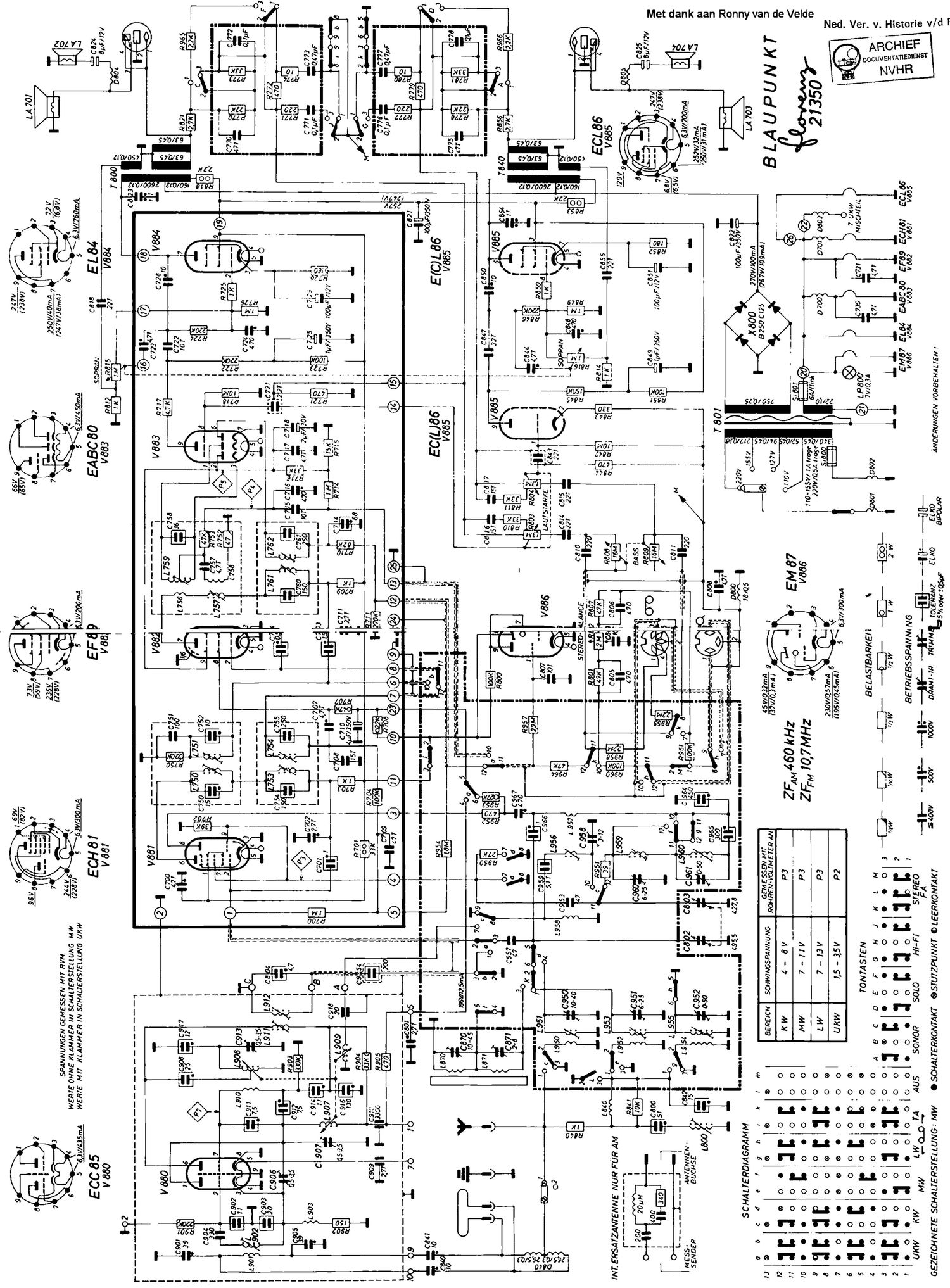 Blaupunkt Florenz 21350 Schematic