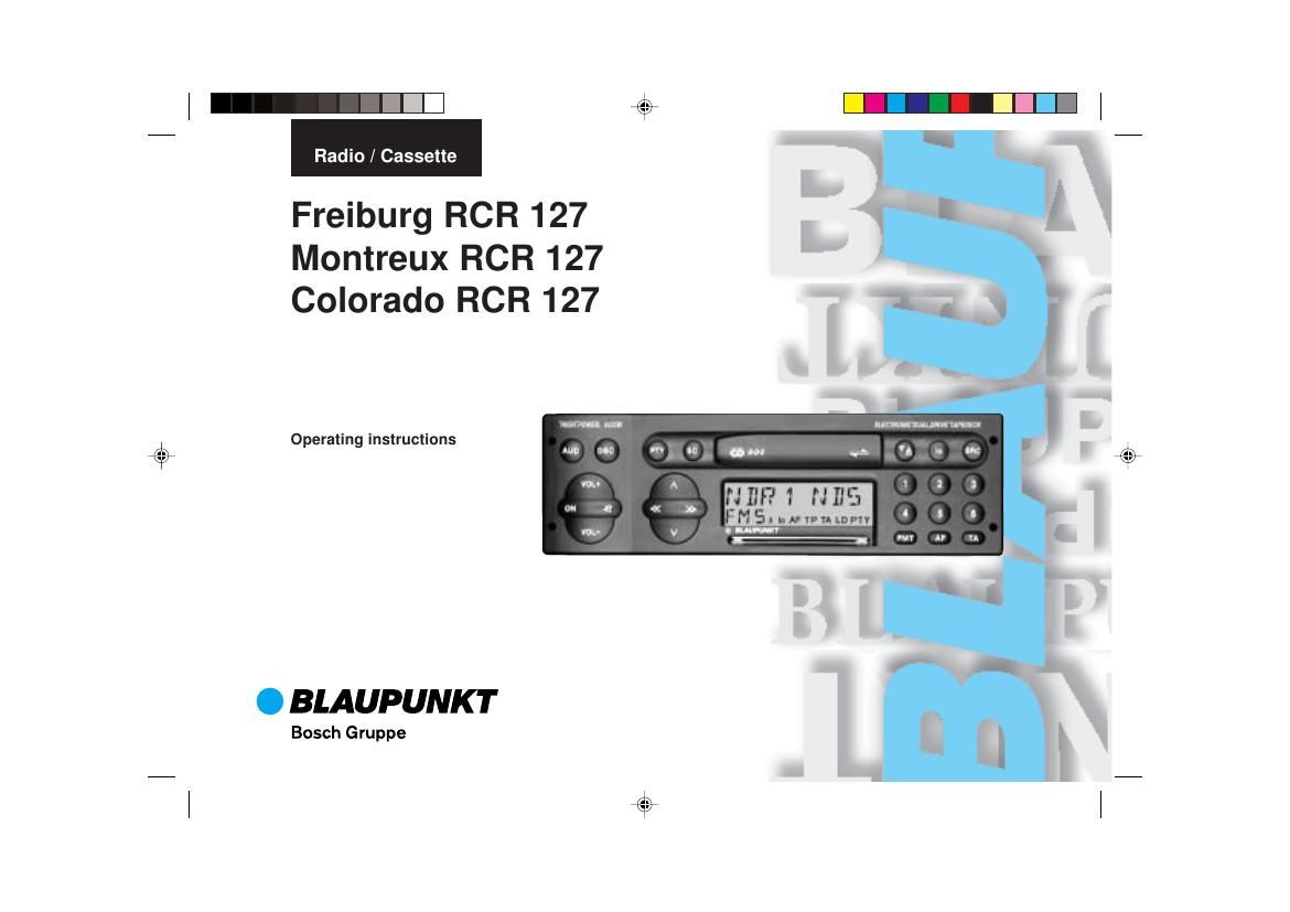 Blaupunkt Freiburg RCR 127 Owners Manual