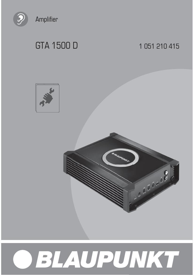 Blaupunkt GTA 1500 D Owners Manual