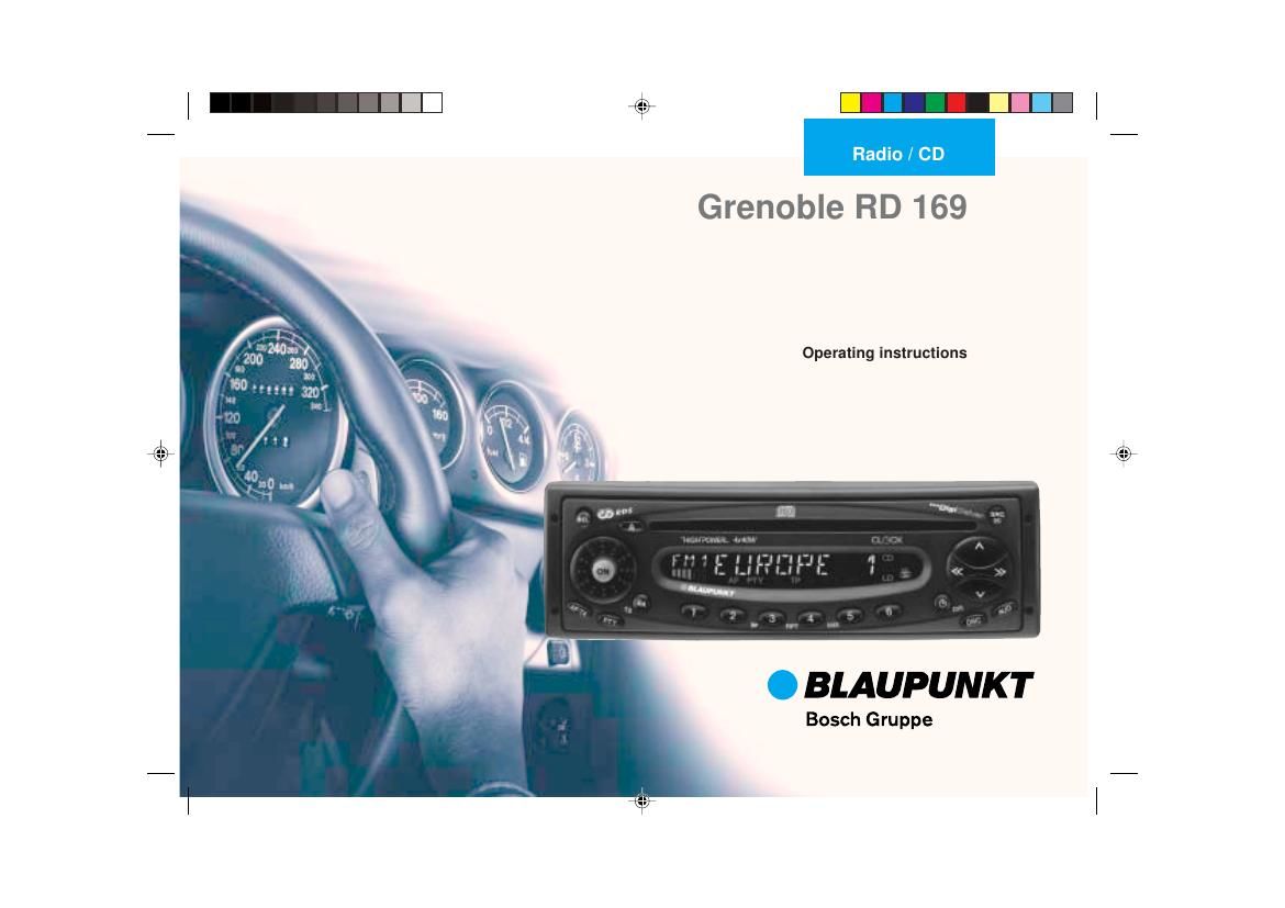 Blaupunkt Grenoble RD 169 Owners Manual