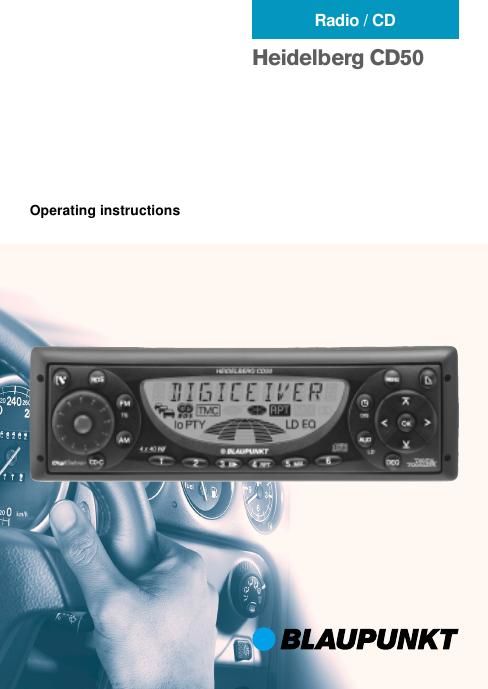 Blaupunkt Heidelberg CD 50 Owners Manual