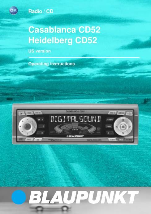 Blaupunkt Heidelberg CD 52 Owners Manual