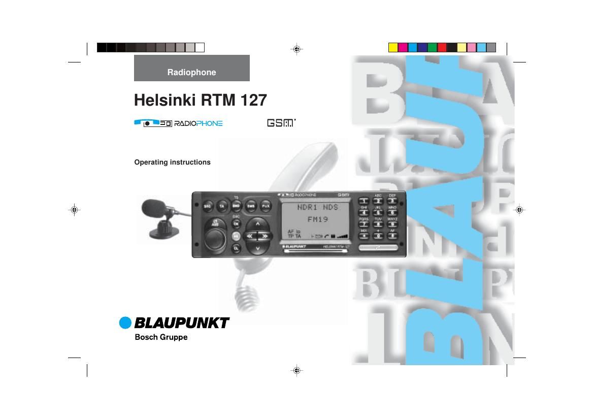 Blaupunkt Helsinki RTM 127 Owners Manual