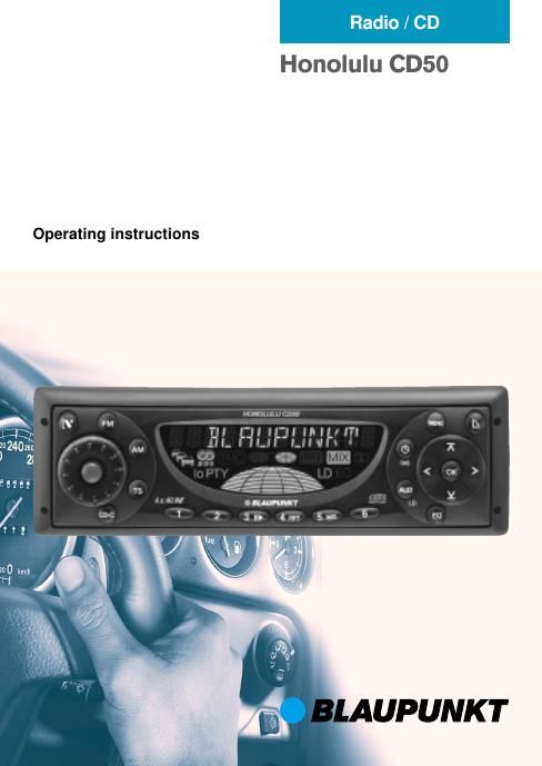 Blaupunkt Honolulu CD 50 Owners Manual