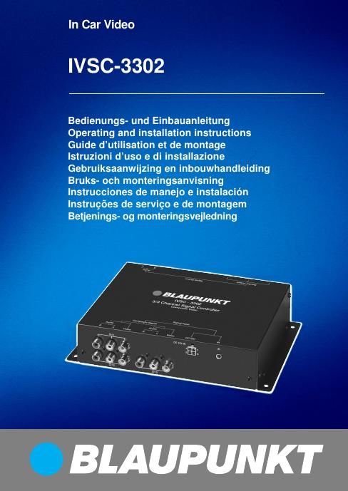 Blaupunkt IVSC 3302 Owners Manual