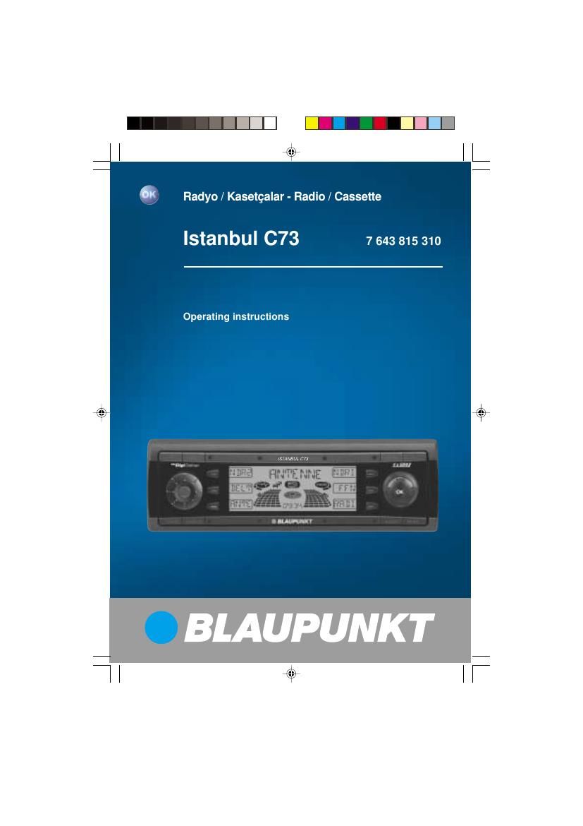 Blaupunkt Istanbul C 73 Owners Manual