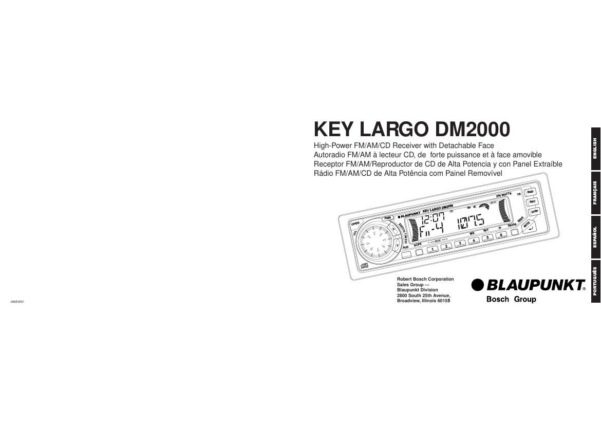 Blaupunkt Key Largo DM 2000 Owners Manual