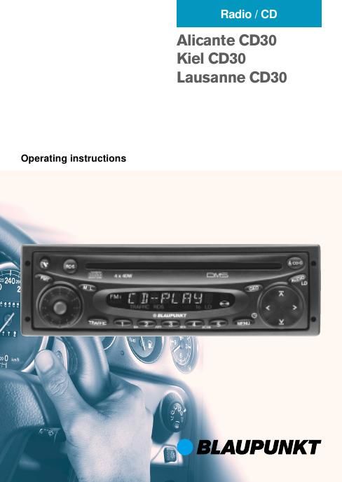 Blaupunkt Kiel CD 30 Owners Manual