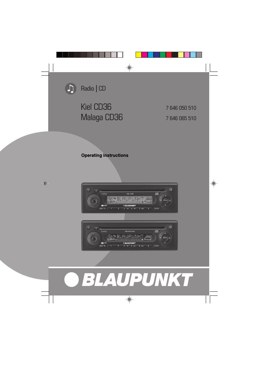 Blaupunkt Kiel CD 36 Owners Manual