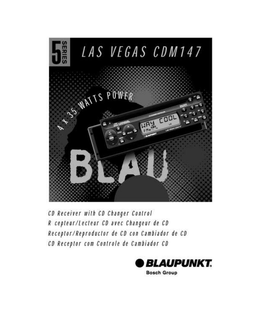 Blaupunkt Las Vegas CDM 147 Owners Manual