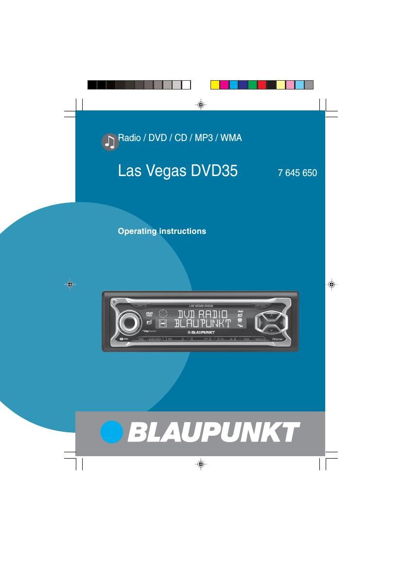Blaupunkt Las Vegas DVD 35 Owners Manual