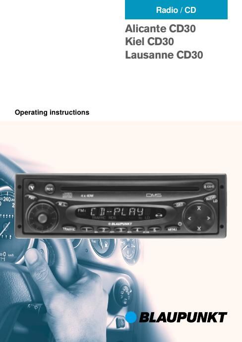 Blaupunkt Lausanne CD 30 Owners Manual