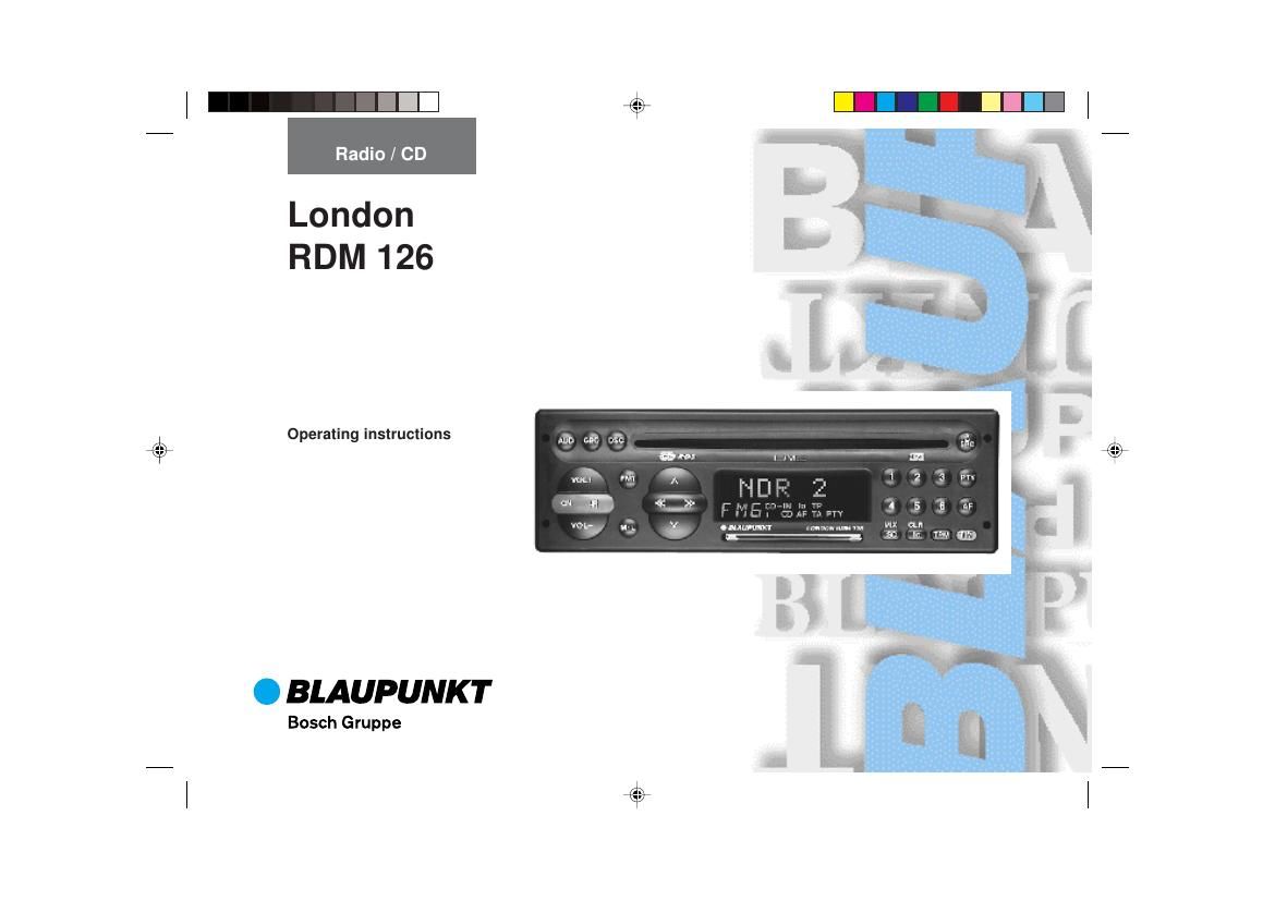 Blaupunkt London RDM 126 Owners Manual
